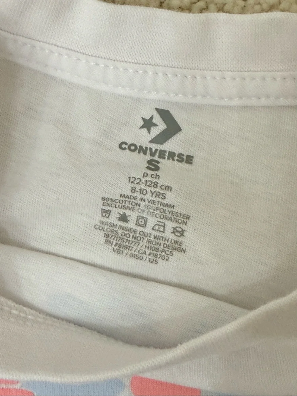 Converse White Tee and Lavender Shorts Kids Matching Set